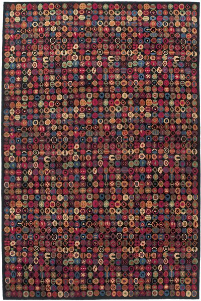 Tibet Rug Company - Bottle Caps Black / 12782 | WOVEN